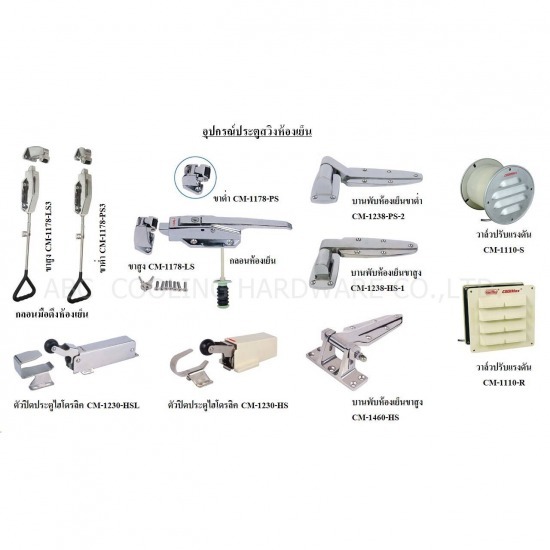 อุปกรณ์ห้องเย็น - เอบีซี คูลลิ่ง ฮาร์ดแวร์ - อุปกรณ์ประตูสวิงห้องเย็น ปทุมธานี